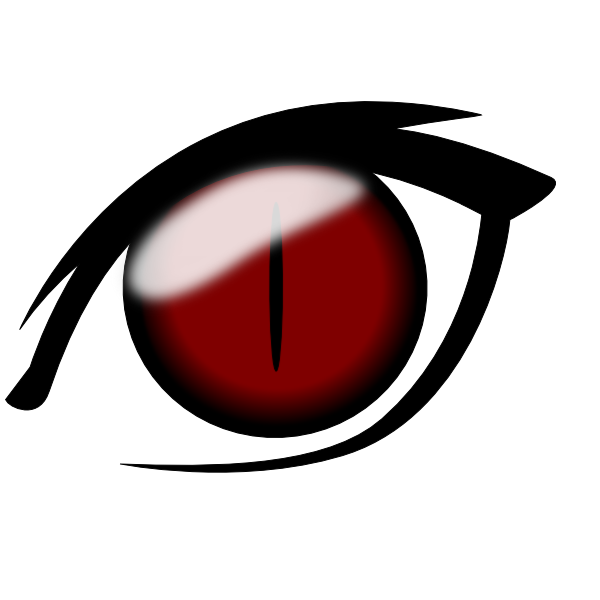 Anime Eye1 Png Clip Art - Anime Eye No Background (600x600)