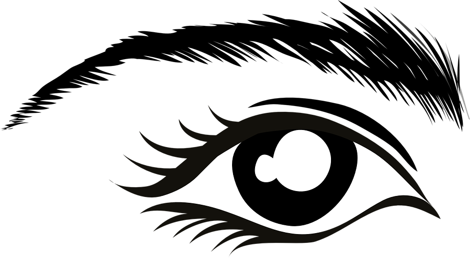 Angry Eyebrows Cliparts - Eye Clip Art (960x528)