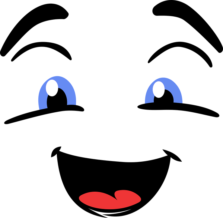Angry Eyebrows Cliparts 8, - Transparent Happy Face Png (739x720)