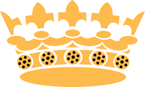 Gold Crown Clip Art At Clker - Kral Tacı Emoji Png (600x362)