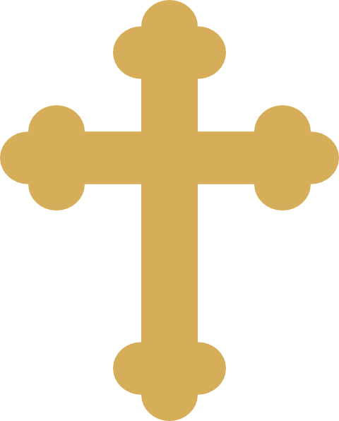 Gold Cross 2 Clipart Clip Art At Clker Com Vector Clip - Orthodox Cross Clip Art (480x596)