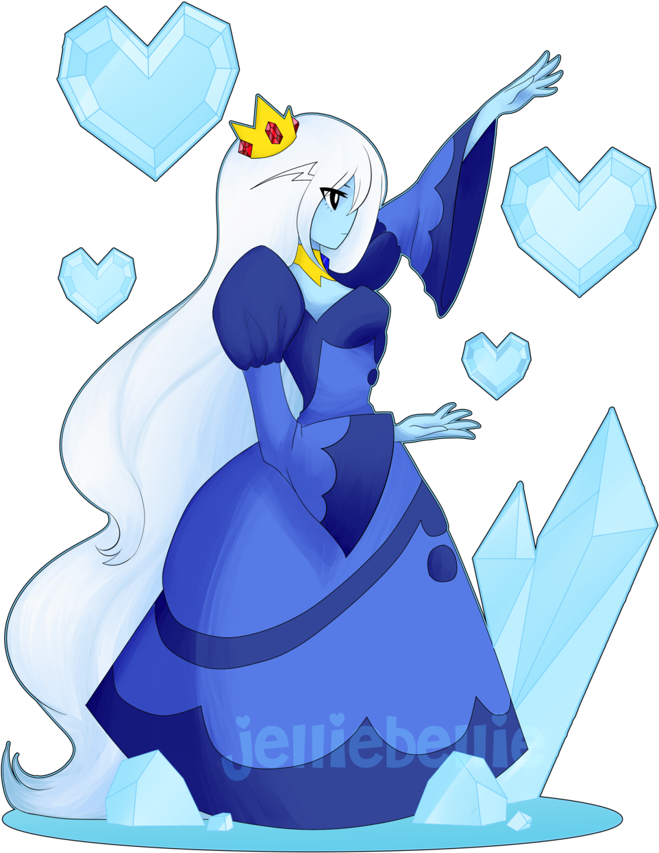 Ice Queen On 0icedrag0n0 - Cartoon (1024x1583)