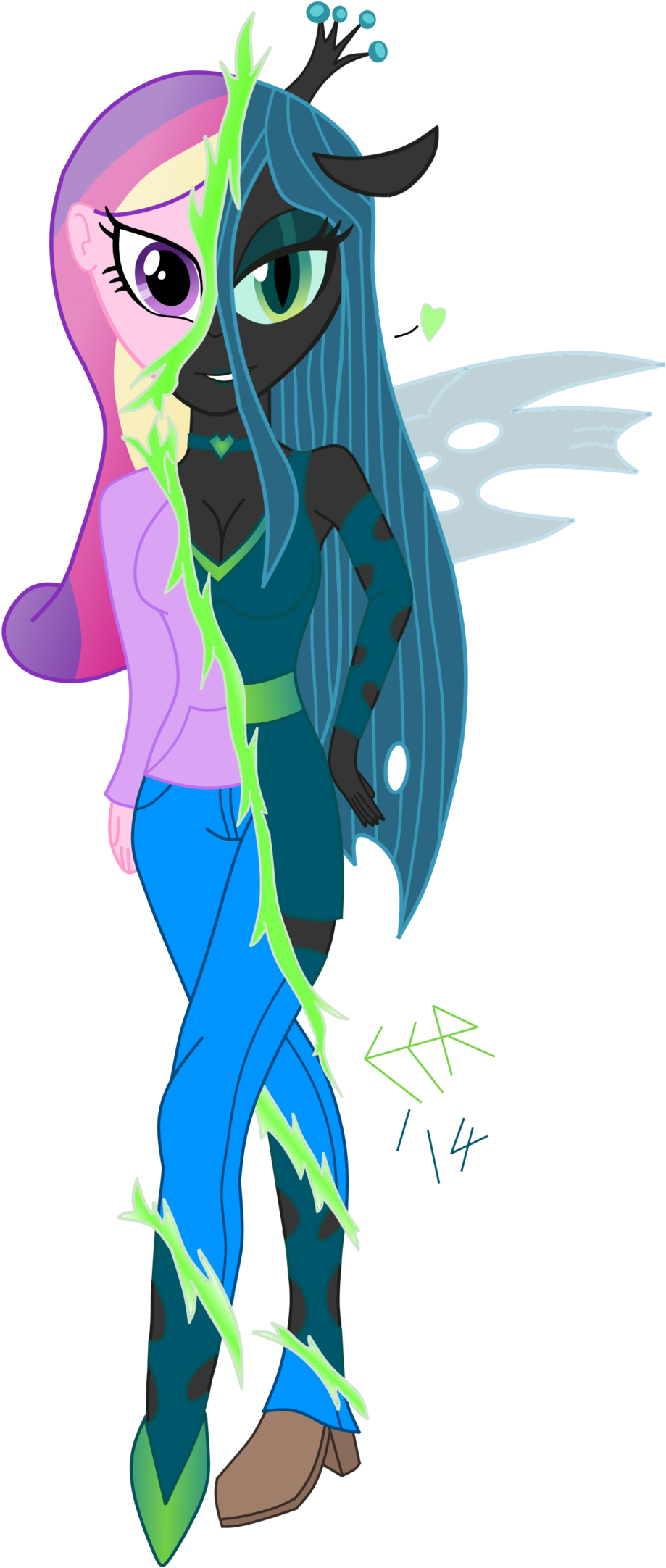 Queen Chrysalis, Equestria Girls Style By E E R - Queen Chrysalis Equestria Girls (1024x2263)