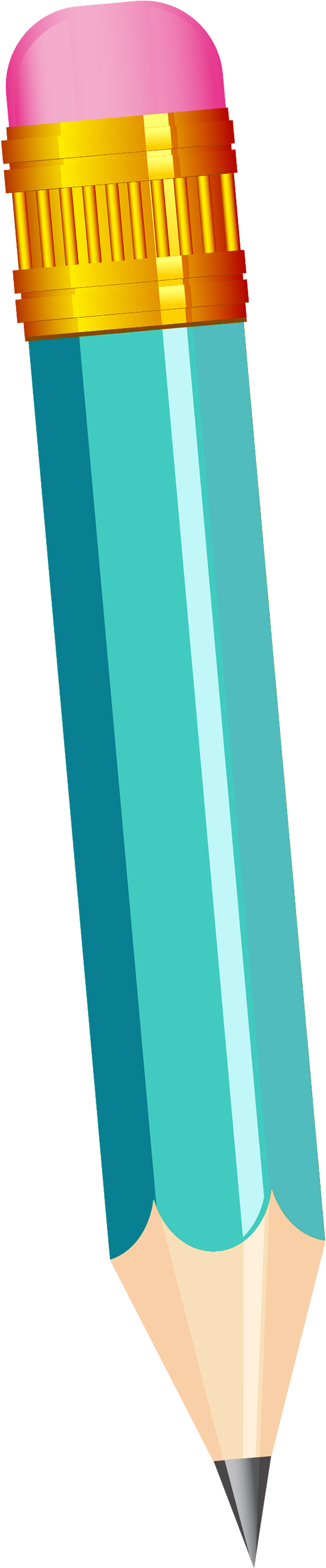 Small Pencil Transparent Png Vector Clipart - Clip Art (954x2755)