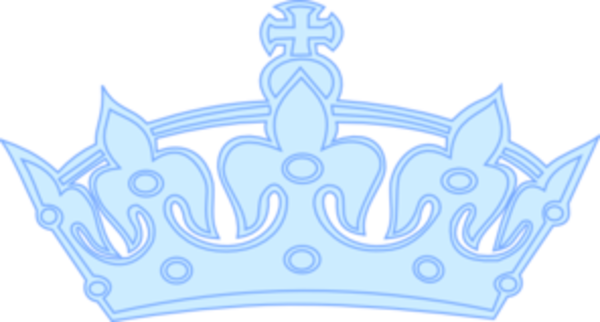 Image Result For Blue Crown Clipart - Blue Crown Png (600x322)