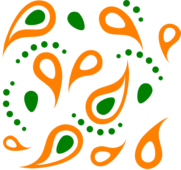 Paisley Pattern Clip Art At Clker - Simple Paisley Pattern (600x564)