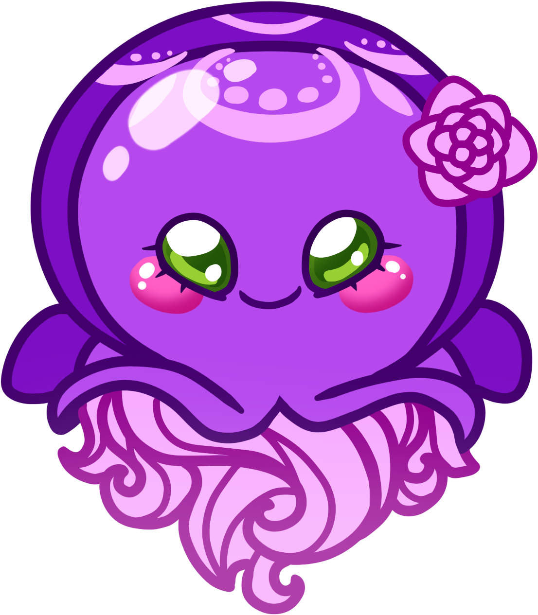 Hey Friends I've Updated My Icon For The First Time - Cartoon Jellyfish (1160x1300)