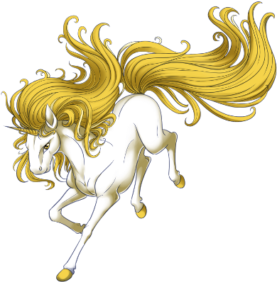 Gold Unicorn - Yellow Unicorn Png (400x400)