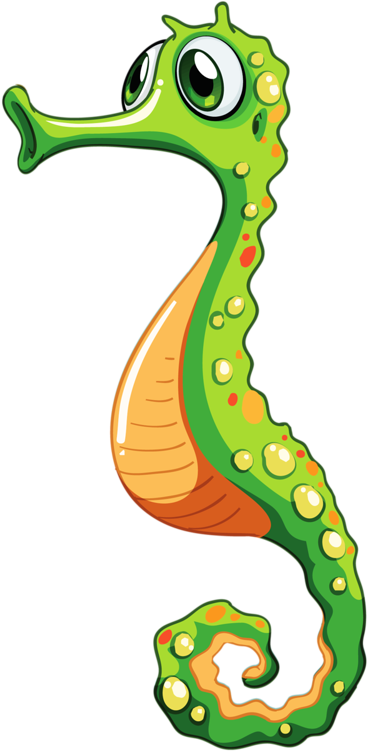 41 - Caballitos De Mar Dibujos Verde (457x800)