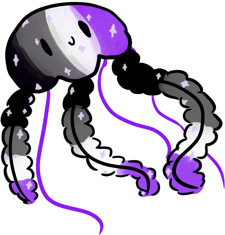 Asexual Jellyfish By Andromeda Galaxy>>> *gasp* Its - Acesexual Galaxy (894x894)
