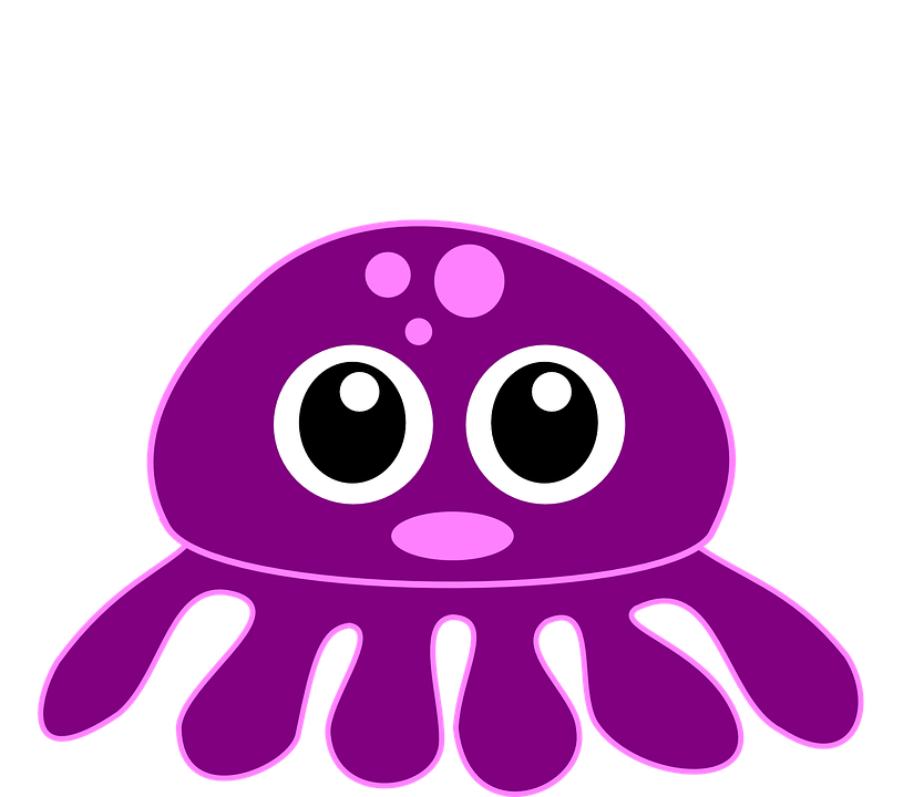 Cartoon Jellyfish Pictures 28, Buy Clip Art - Cute Octopus Png (834x720)