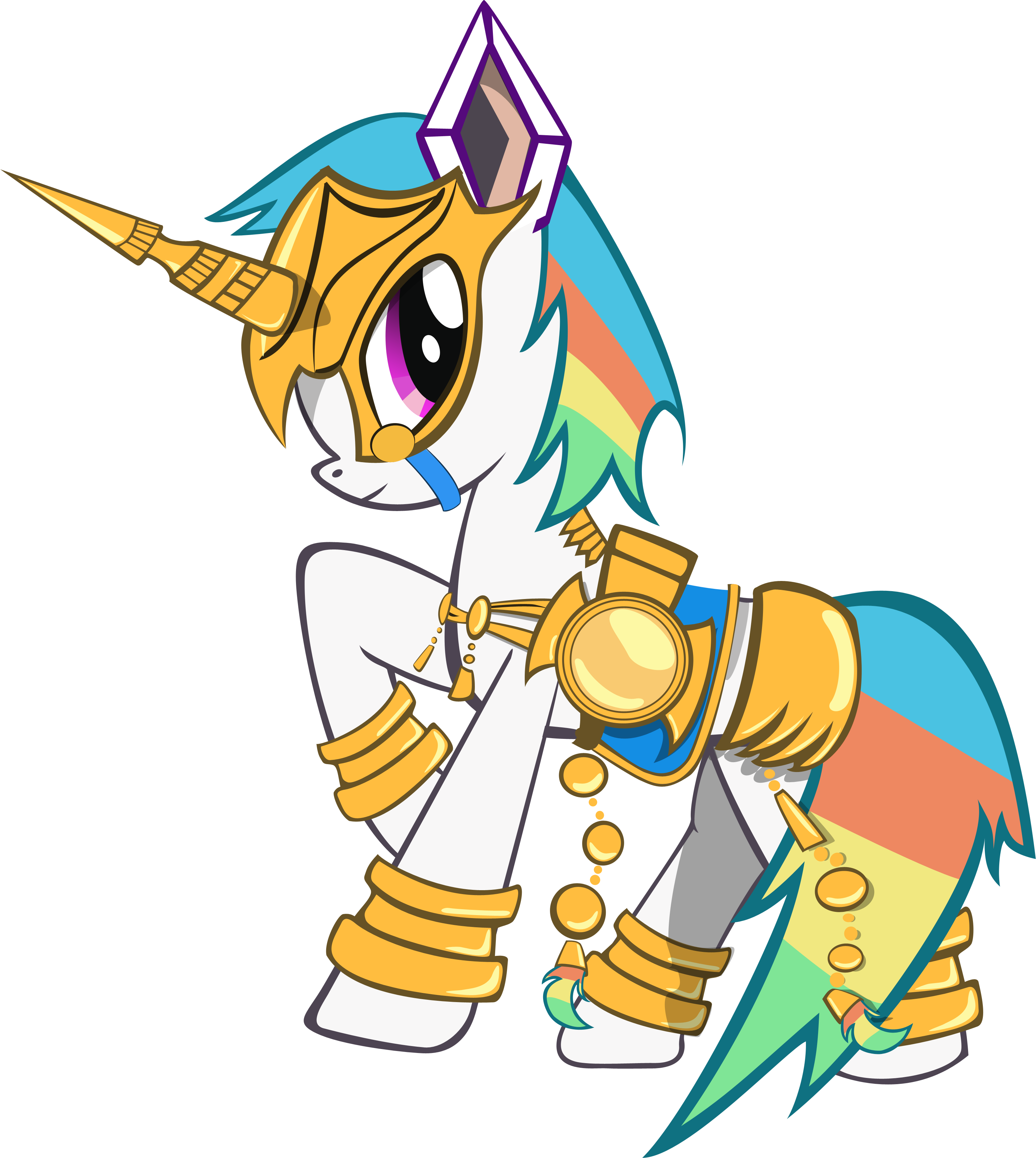 Rainbow - Unicorn - Cartoon - Cardfight Vanguard Starlight Unicorne (3157x3528)