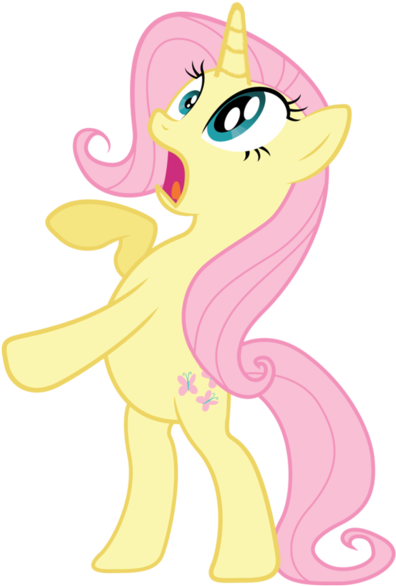 Fluttershy Unicorn By Scootaloo24 - Cartoon (1024x683)