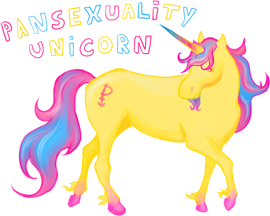 Pansexuality Unicorn By Zreyta - Sexualities As Mythical Creatures (917x716)