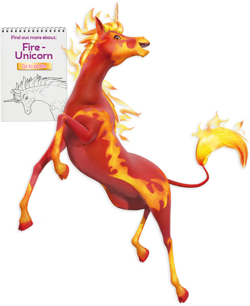 Unicorn Profiles - Mia And Me Fire Unicorn (807x1050)