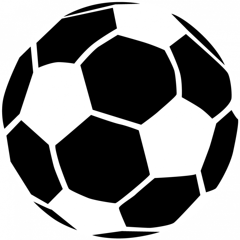 Soccer Ball Outline - Soccer Ball Silhouette Png (799x800)