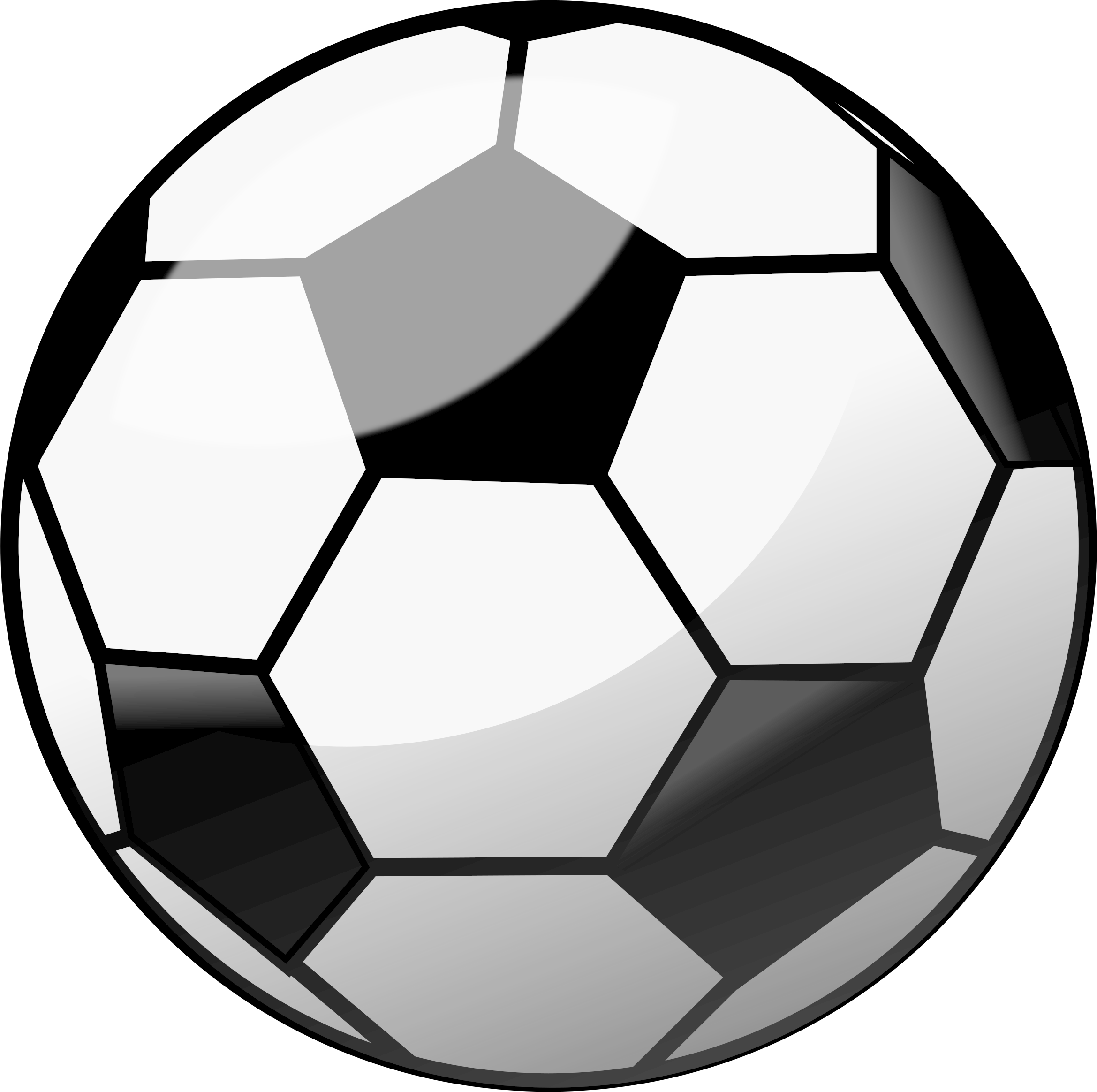 Glossy Football Soccer Ball Remix - Soccer Ball Png (2400x2359)