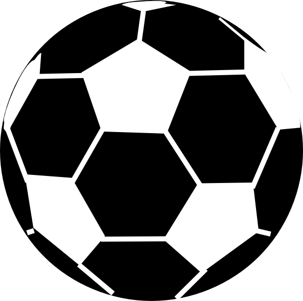 Black And White Soccer Ball Clip Art - Black And White Soccer Ball (1000x1000)