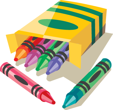 Crayon Clipart Transparent Background - Seek And Spell: U-z (392x381)