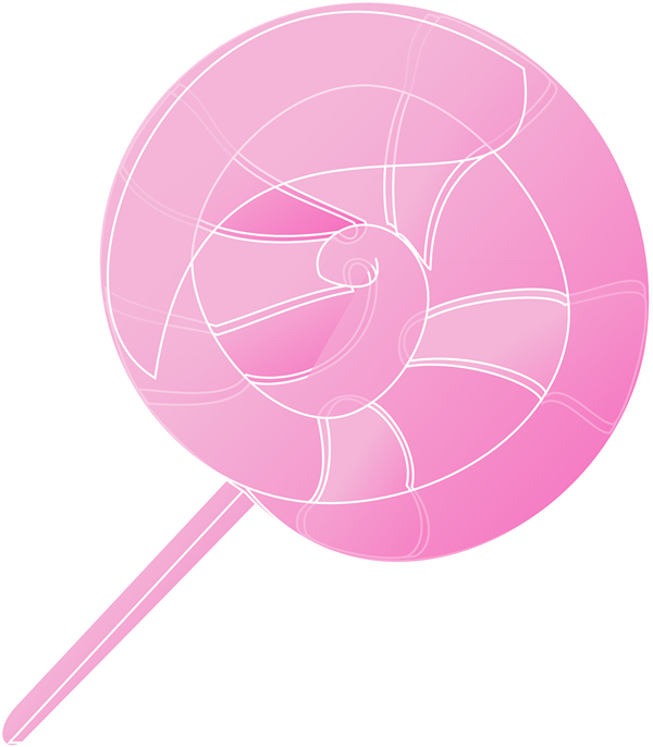Lollipop Free To Use Clipart - Розовые Конфеты Пнг (600x686)
