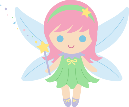 Cute Fairy Clip Art Cartoon Fairies Clipart Fairy Gardens - Fairy Images Clip Art (550x456)
