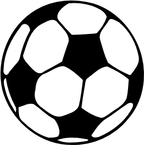 Soccer Ball Drawing 2 - Football Black And White (375x375)
