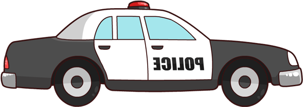 Free Cartoon Police Car Clip Art - Police Car (686x277)