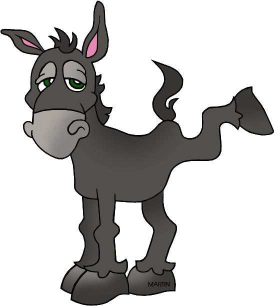 Donkey Clipart Transparent - Mexican Donkey Clip Art (580x648)