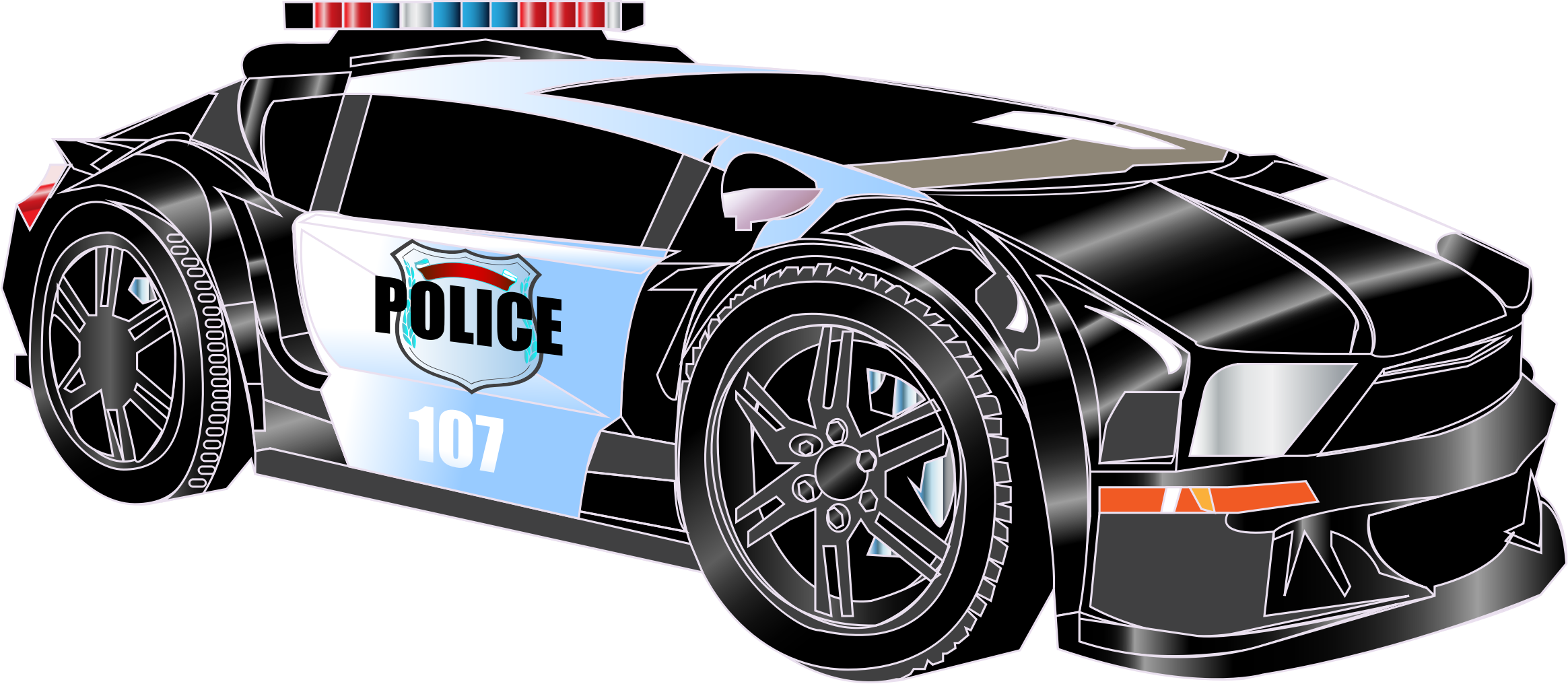 Clipart Police Car - Police Car In Png (2329x1016)