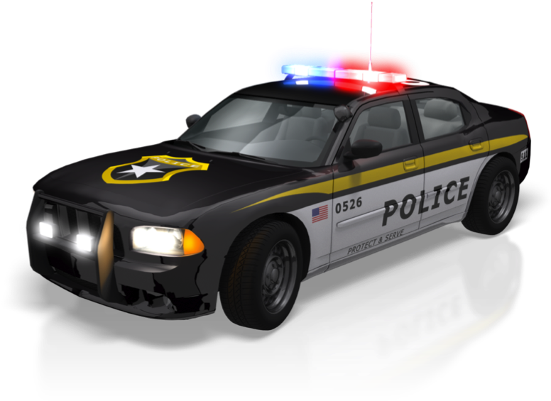 Unter Den Top-sicherhe - Police Car Lights Animation (793x579)