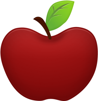 Apple Clipart Transparent Background - Apple Clipart Transparent Background (350x350)