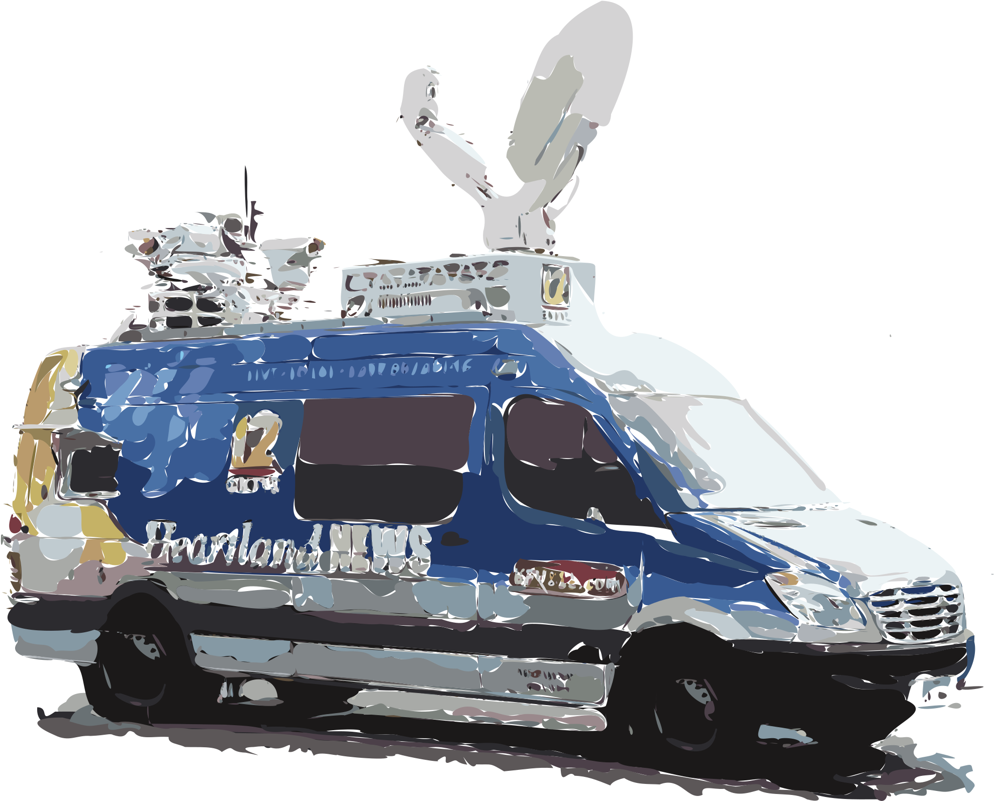 Police Van Cliparts 9, Buy Clip Art - News Van Clipart (2400x2400)