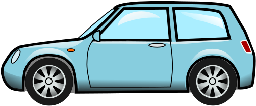 Blue Car Clipart Cute - Car Clipart (580x300)