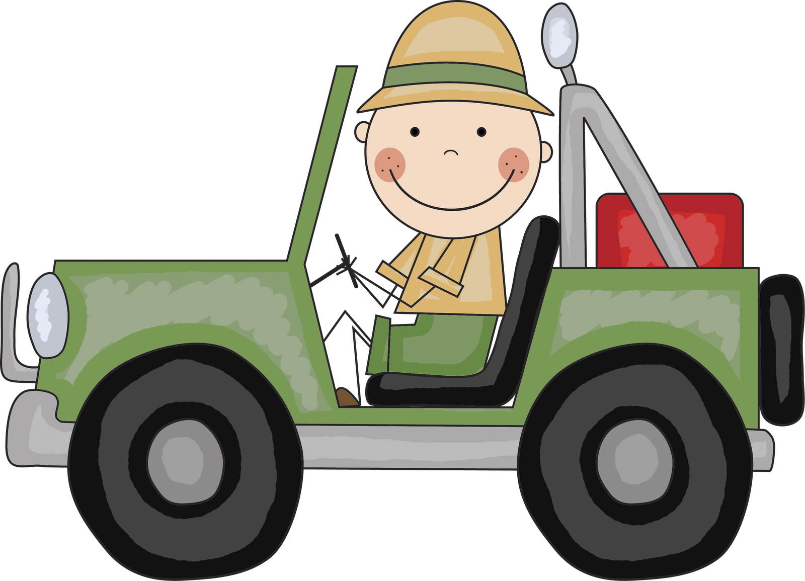 Free Jeep Cliparts - Safari Jeep Clipart (1600x1155)