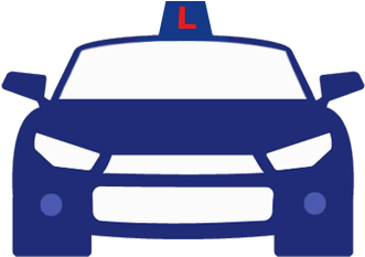 Blue Learner Car - Car (411x301)