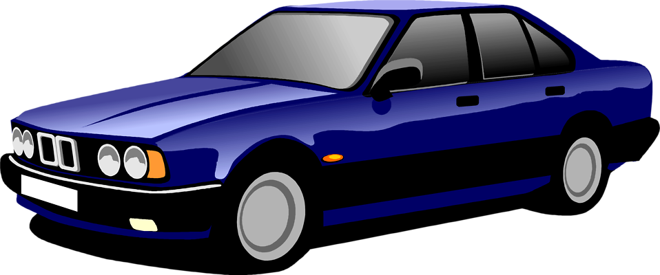 Blue Car Clipart Vehicle - Land Transport Clipart (958x400)