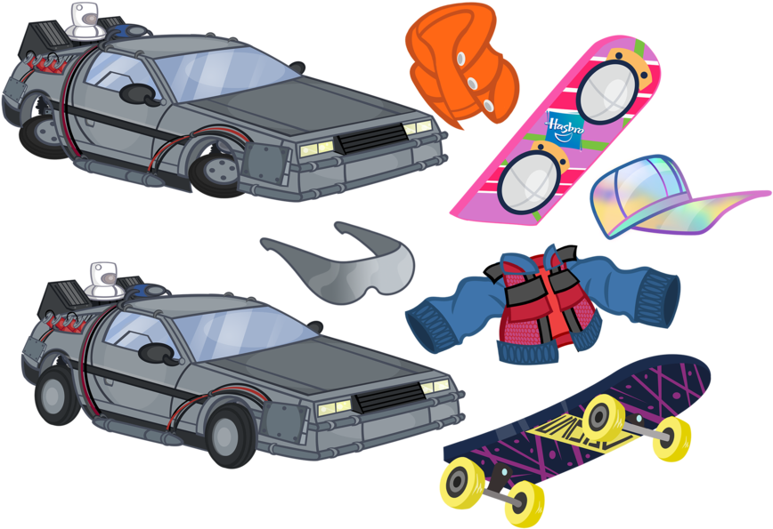 Back To The Future Delorean Clipart - Back To The Future (899x627)