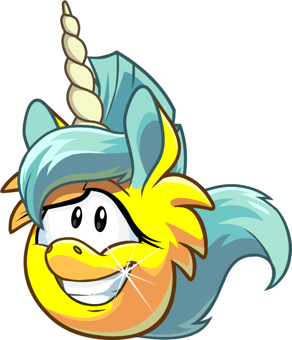 Png - Club Penguin Unicorn Puffle (1020x1190)