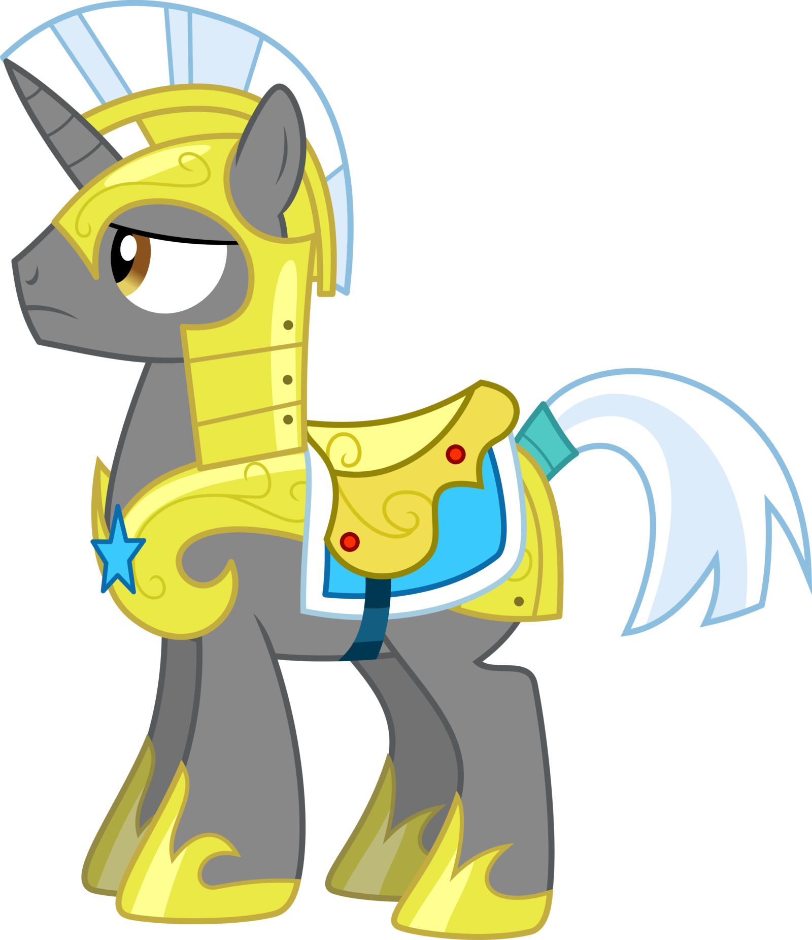 Attentive Unicorn Guard By Chainchomp2 Attentive Unicorn - Mlp Unicorn Guard (1600x1851)