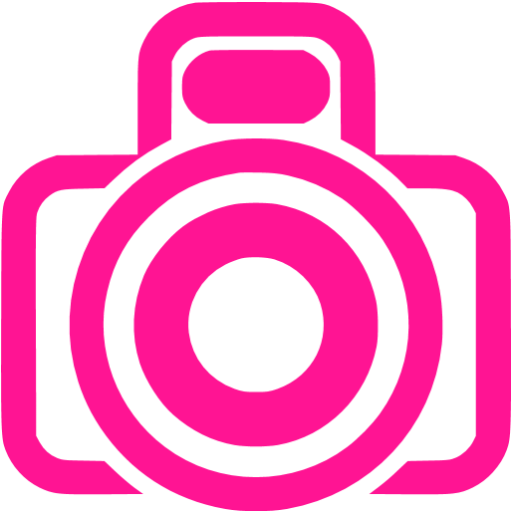 Pin Camera Clip Art Transparent - Pink Camera Icon Png (512x512)
