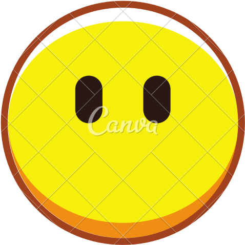 Face Without Mouth Isolated O - Clip Art (550x550)