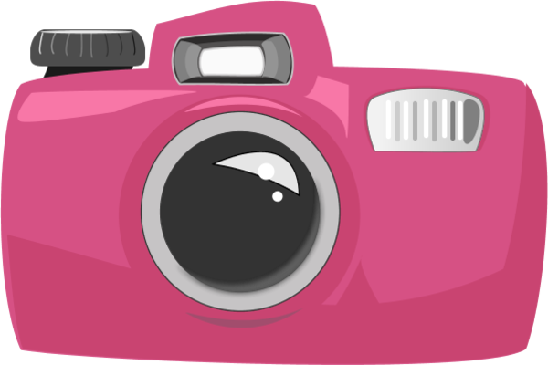 Colorful Clipart Camera - Cartoon Camera (600x400)