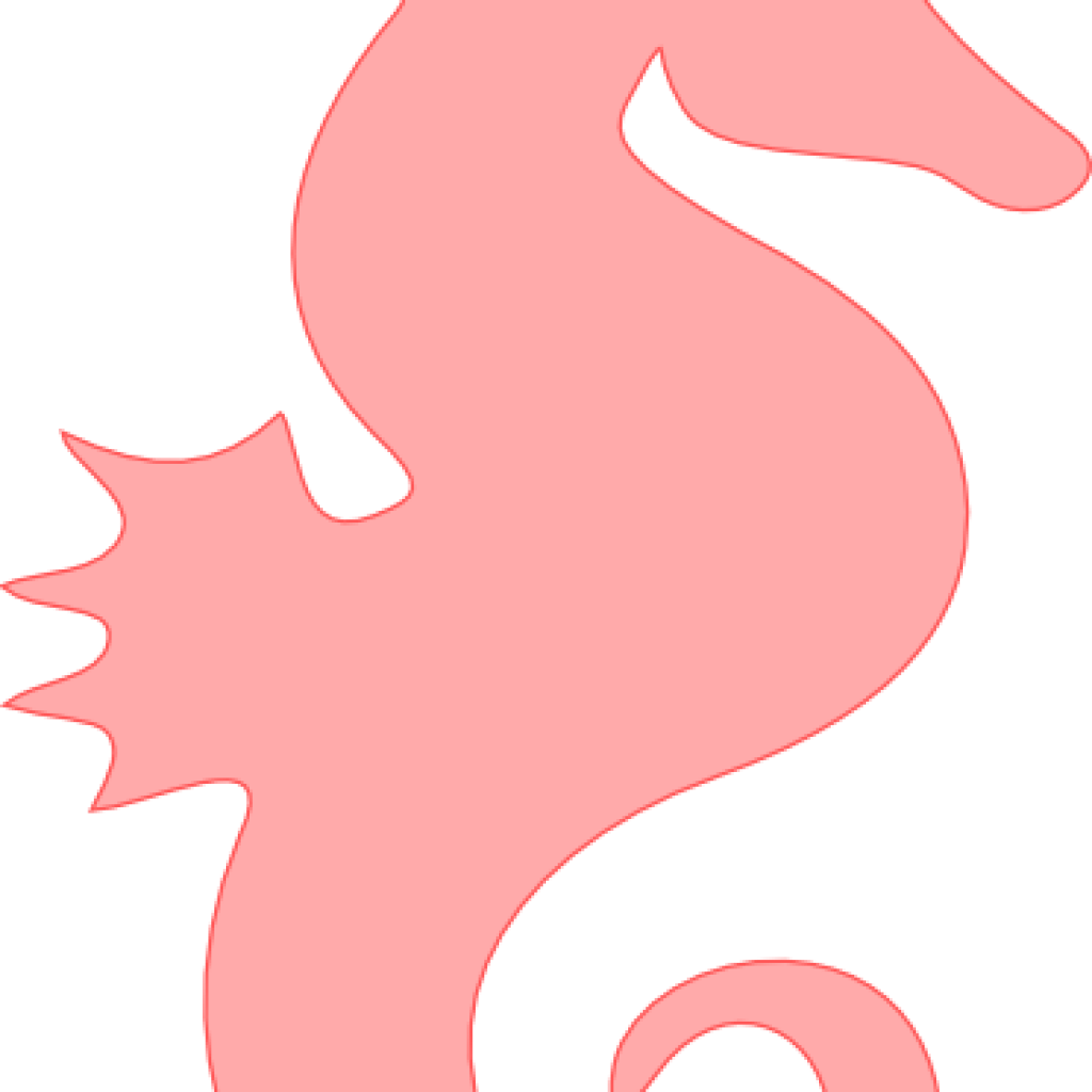 Seahorse Clipart Coral Seahorse Clip Art At Clker Vector - Clip Art (1024x1024)