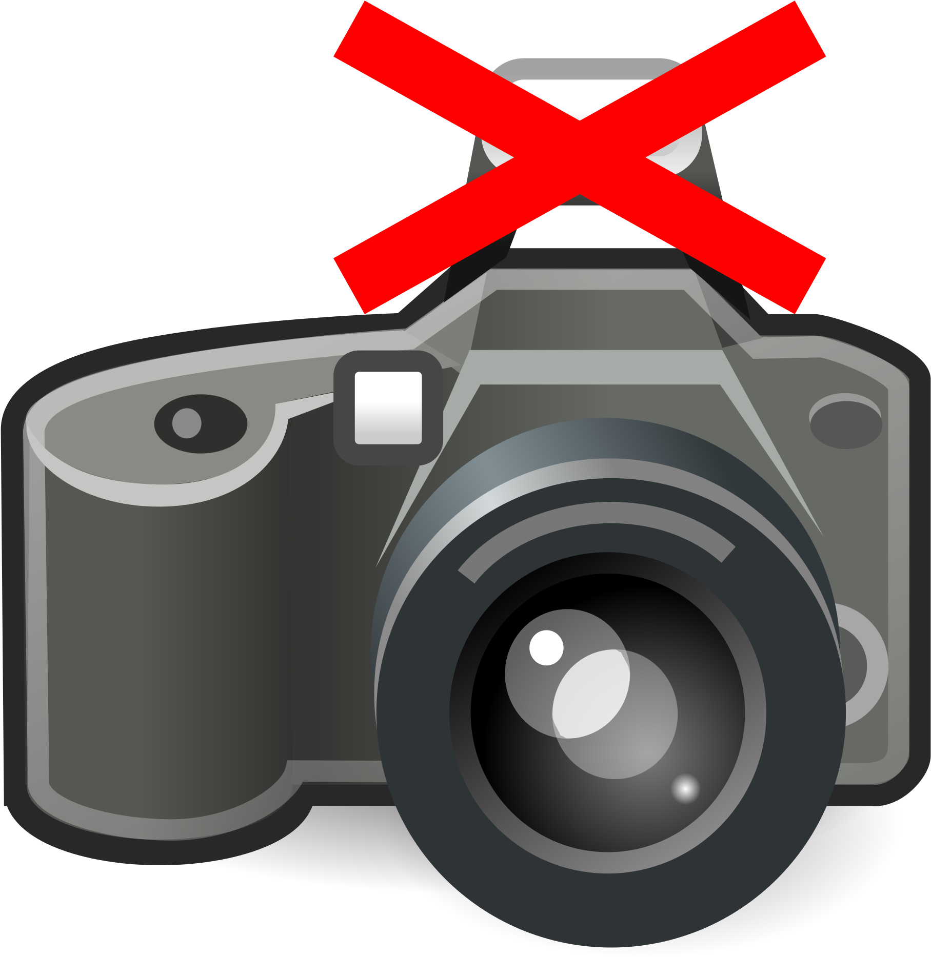 Camera Flash Clipart - Camera With No Flash (2000x2000)