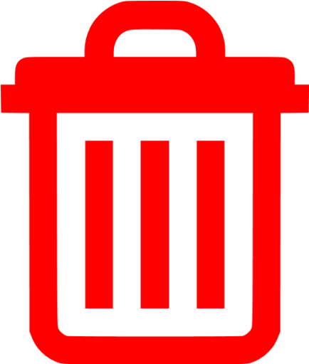 Delete Icon Png Red (512x512)