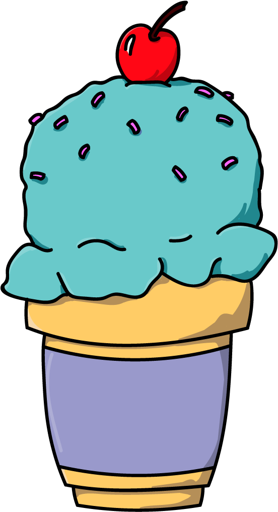 Blue Raspberry Ice Cream Cone Art By Talking Dog - Blue Raspberry Ice Cream Cone Art By Talking Dog (600x1167)