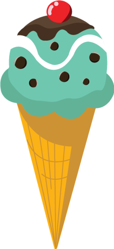 Ice Cream Cone Clip Art - Ice Cream Cone Clip Art (400x871)