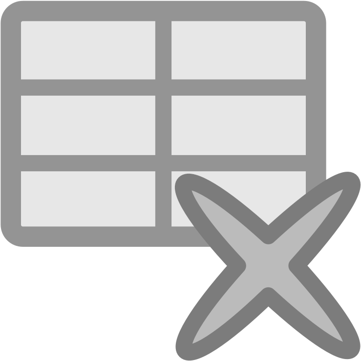 Delete Clipart Free For Download - Icono De Borrar Tabla (800x800)