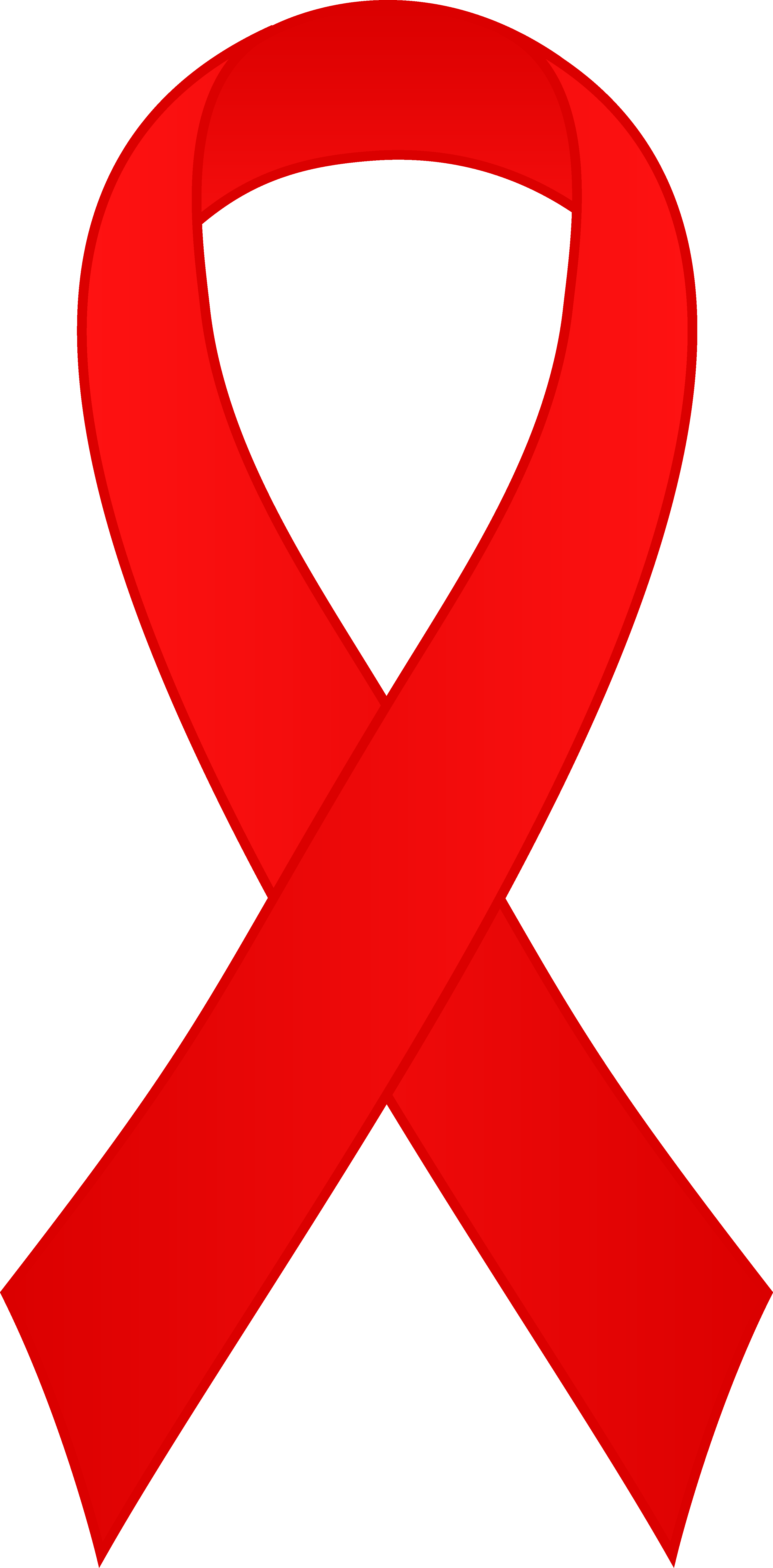 Aids Ribbon Transparent Background - Red Ribbon Drug Free (3337x6766)