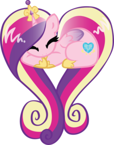 Princesa Cadance Dormindo, Que Fofura - My Little Pony Heart Cadence (400x506)